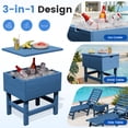 thumbnail image 6 of FUNDAZE Outdoor Cooler Table, Outdoor Side Table with 3 Gallon Ice Bucket,Detchable Top Lid, Patio Bar Table for Poolside, Party, Camping, Picnic, Navy Blue, 6 of 12