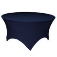 thumbnail image 1 of LA Linen LA Linen TCSpandex60Rx30H_NavyX72 Nappe Ronde en Spandex, 60 Pouces Ronde 30 Pouces de Hauteur, Marine, 1 of 4