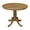 Pecan, variant on Pemberly Row 36" Solid Wood Round Top Pedestal Table - 28.9"H - Pecan