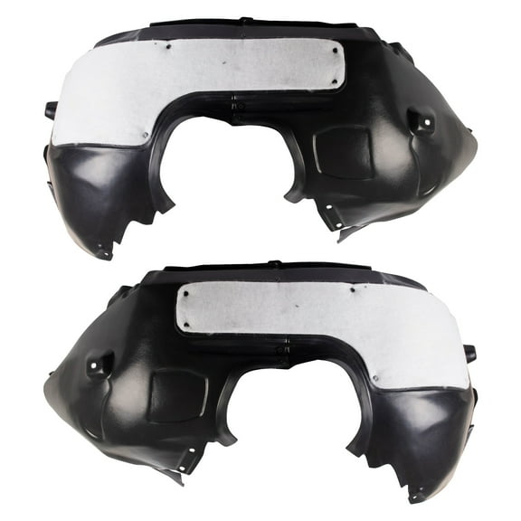 TRQ Front Inner Fender Liner Set Fits Select 2016-2018 Ford Focus FO1248182 FO1249182