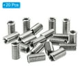 thumbnail image 3 of Uxcell Thread Adapters Sleeve Reducing Nut 20pcs M8x1.25 Male to M5x0.8 Female Repairing Insert Nut 15mm, 3 of 6