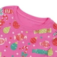 thumbnail image 5 of NIPAXO Girls Pajamas Set Soft Cotton Sweet Candy Cane Print Long Sleeve Top with Matching Pants for Kids, 5 of 7