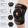 thumbnail image 6 of Feamero Knee Brace for Knee Pain, Hinged Knee Brace with Side Stabilizers and Cross Compression Straps for Meniscus Tear, Arthritis, Joint Support，Adjustable for Women Men - XLarge, 6 of 8