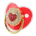 thumbnail image 2 of Chupete de silicona para bebé, chupete para bebé con forma de corazón, chupete para bebé con forma de corazón, diseño exquisito, 2 of 8