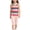 Pink-11, variant on Girls 1-12Y 2-Piece Rainbow Stripe Outfit Sleeveless Tank Top & Ruffle Hem Capri Pants Summer Loung Set