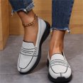 thumbnail image 2 of Vedolay Women's Platform Sneakers Women's Sneakers Fashion Comfort Rubber Sole Flats Slip On Dress Shoes,Gray 9, 2 of 5