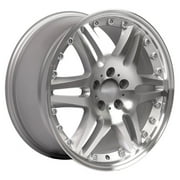 Single(1) OE Wheels MB09 18x8.5 Gloss Silver Machined Rim 5x112 35ET