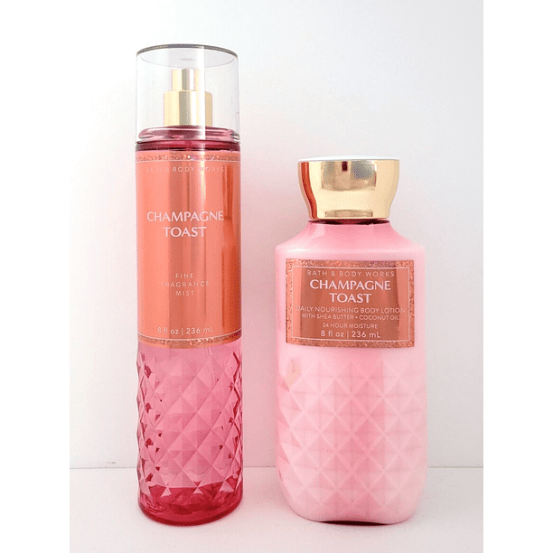 Bath & Body Works Champagne Toast Fragrance Body Mist & Body Lotion Set