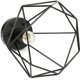 thumbnail image 3 of Lote de 2 Plafonnier Industri en Métal Noir 22*20cm Cage Diamant Fer Lustre pour Couloir, Allée, Porche, Chambre, etc., 3 of 5