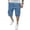 T7-Royal Blue, variant on Homeyce 3/4 Length Cargo Shorts for Men Elastic Waist Big and Tall Below Knee Shorts Multi-Pocket Long Blew Knee Capri 3/4 Pants Quick Dry Hiking Summer Casual Capri Pants,Black XL