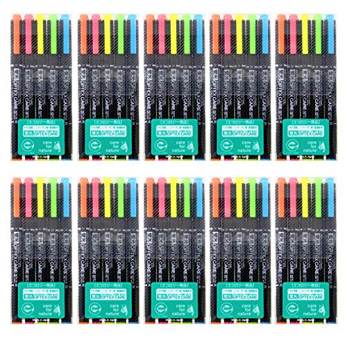 Zebra highlighter Optex Care 5 colors 10 BWKCR15C