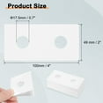 thumbnail image 2 of Coin Flips 2" x 2", 100 Pack Cardboard Coin Holder for 17.5mm/ 0.7" Coin Collection Supplies Collector, White, 2 of 7