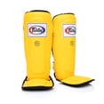 thumbnail image 5 of Espinilleras Fairtex SP3 Muay Thai para hombres, mujeres y niños, amarillas, 5 of 5
