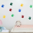 thumbnail image 4 of 20 Pairs Kids Hand Print Wall Stickers Decorative Adhesive Room Decals, 4 of 8
