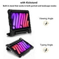 thumbnail image 4 of Allytechgroup Kids Case for iPad Mini 7th/6th Generation (8.3-inch, 2024/2021 Release), Tablet EVA Case with Rotating Kickstand Swivel Handle Shockproof Rugged Stand Cover, Black, 4 of 5
