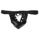 thumbnail image 5 of Ropa interior de material cuero para hombre negra de tiro bajo Calzoncillos Bolsa abultada T-back BLESIY Tanga con espalda en T, 5 of 8