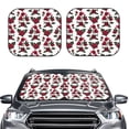 thumbnail image 2 of Wukai Rose Flowers Car Front Windshield Sun Shade,Sun Visor Shield Block Automotive Interior Protector Blocks UV Rays-Large, 2 of 6