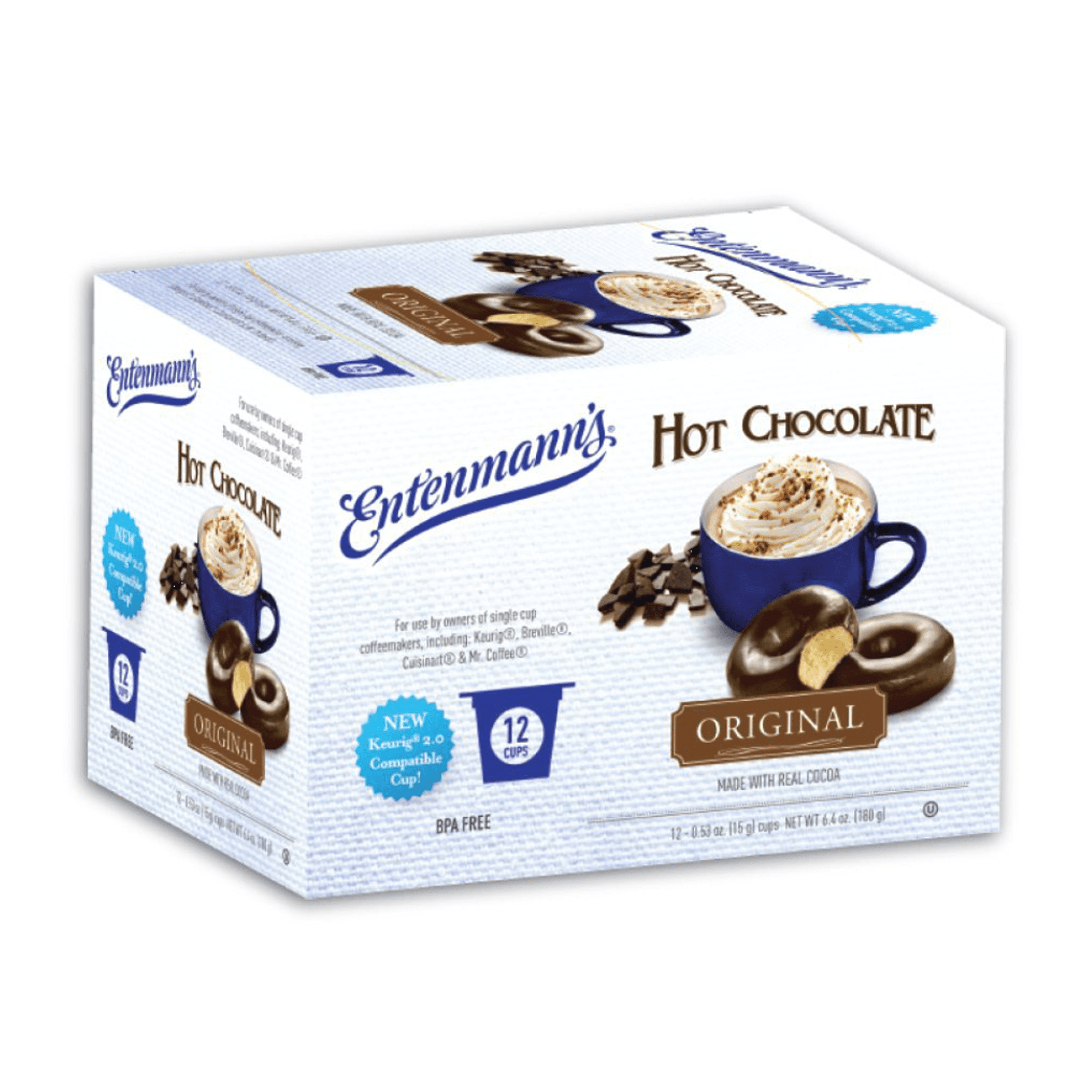 Entenmann's Hot Chocolate Original Single Serve Kcups 12 Count