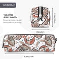 thumbnail image 3 of Honeii Paisley Floral Pattern Pencil Case, Pencil Pouch, Pencil Case Small, Pencil Pouch Aesthetic, PVC Pencil Pouch, Pencil Bag, Makeup Pouch, 3 of 7