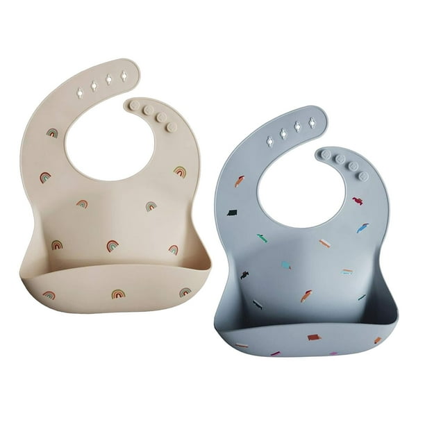 Bavoir Bébé Silicone, Bébé Bavoir Silicone imperméables, Étanche