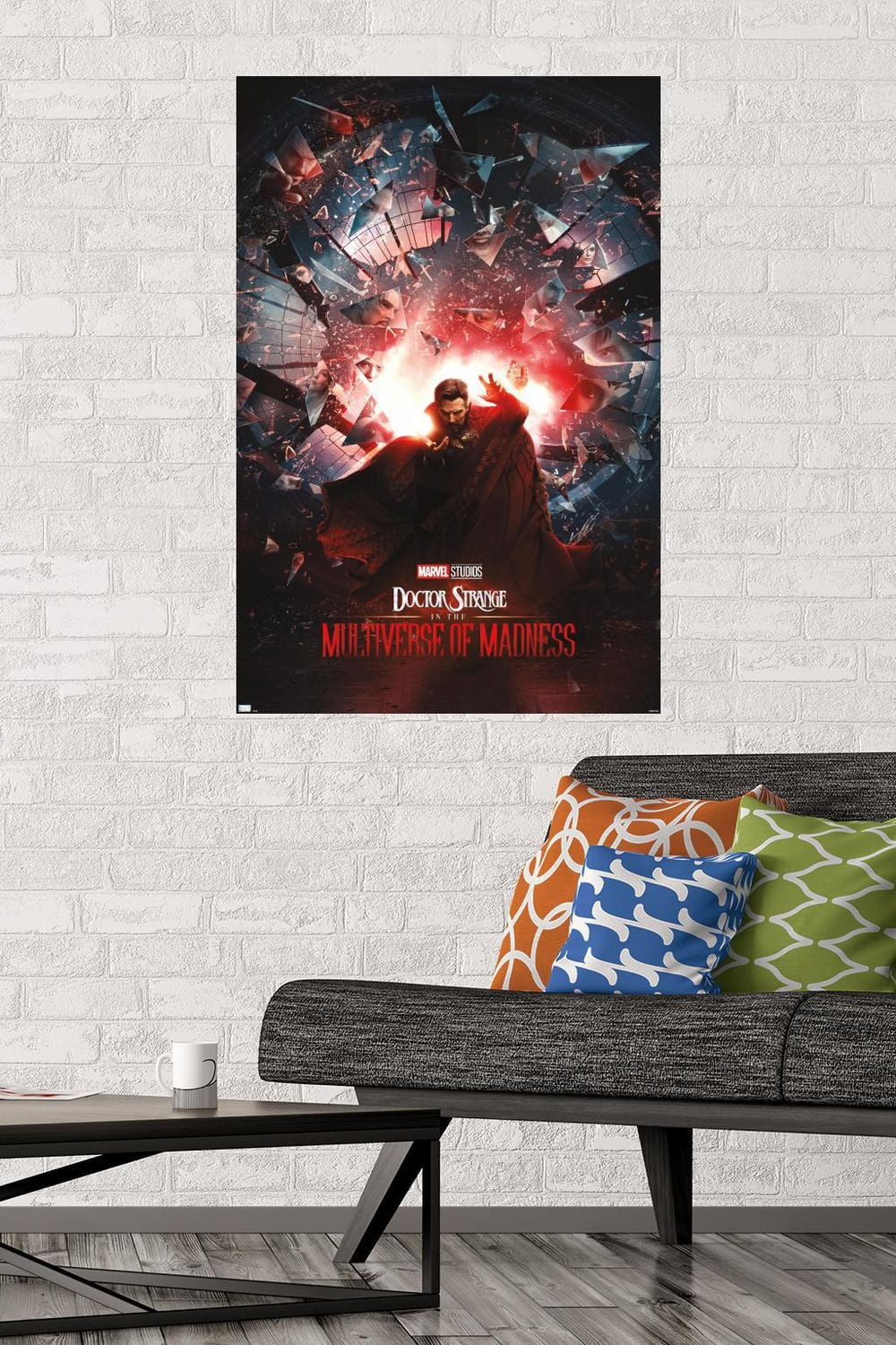 Marvel Doctor Strange in the Multiverse of Madness - Official One Sheet Wall Poster, 22.375" x 34" Framed