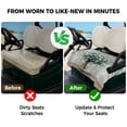 thumbnail image 4 of Golf Cart Seat Covers for 2 Seater,Spring Eucalyptus Microfiber Cart Seat Towel Blanket,Pastoral Botanical Leaf Retro Rustic Absorbent Breathable NonSlip Bench Seats Protector for Golf Course 51"x31", 4 of 9