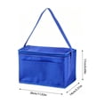 thumbnail image 3 of Dongrere Portable Insulated Cooler Bag, Aluminum Lining Lunch Tote, Collapsible Lunch Box for Pool Picnic Beach Outdoor Use, 5.5x11x6.7 Inch, Blue, 3 of 6