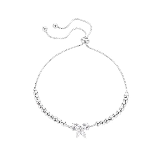 Xihbxyly Pulsera con Lazo de Cristal para Mujer, Ideal para San Valentín, Bodas y Novias.