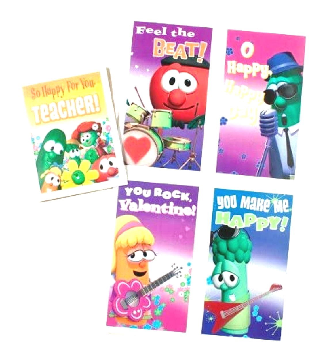 Religious Veggie Tales Happy Valentine's Day Cards - Walmart.com