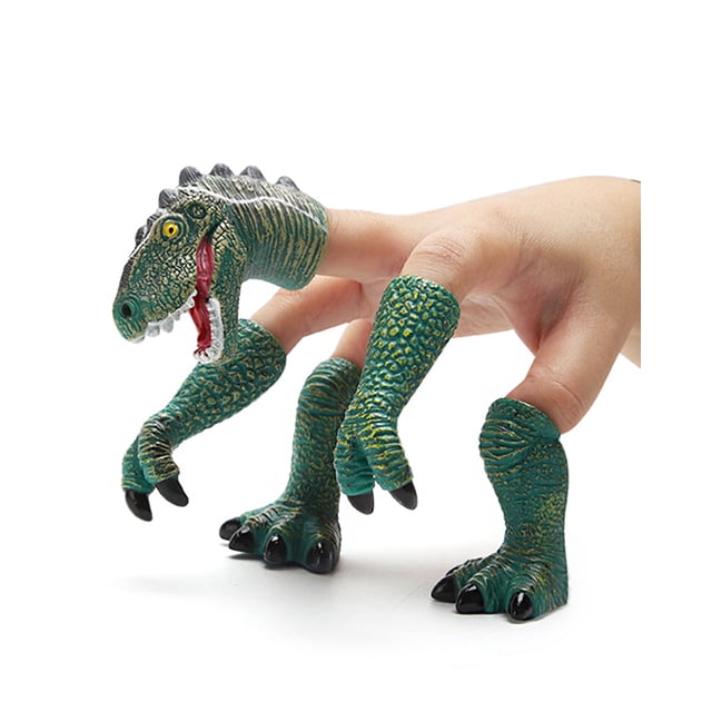 Set de marionetas con dedos AQKILO, dinosaurio, ardilla y unicornio para niños