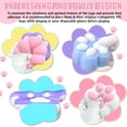 thumbnail image 4 of Juguete antiestrés XPQKDC Taba Cat Paw de silicona, 4 unidades, para niños, 4 of 6
