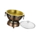 thumbnail image 2 of Olla caliente pequeña china de acero inoxidable, plato para frotar, olla caliente Shabu, olla caliente tradicional china para acampar y el hogar , Cobre, 2 of 8