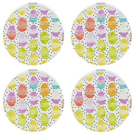 

Automatic Night Lights Plug into Wall for Kids & Adults Easter Egg Dots Dusk to Dawn Sensor Nightlights for Room Bedroom Bathroom Hallway Kitchen