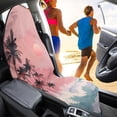 thumbnail image 3 of Uorisanigo Car Front Seat Covers Easy to Install Pink Sunset Palm Tree Bucket Towel Seat Covers Fashion Auto Interior Front Car Seat Covers Universal Fit for Auto Truck Van SUV, 3 of 6