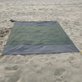 thumbnail image 6 of Blueek Portable Sandproof Beach Blanket - Tear-Resistant Picnic Mat, Quick-Dry Outdoor Camping Mat for 4-6 People with Stakes(79x83 inch), 6 of 6
