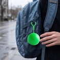 thumbnail image 6 of CSStudio Portable Disposable Raincoat Ball Keychain, PE Waterproof Emergency Rain Poncho with Hook for Backpack, Compact Outdoor Rain Gear for Travel Camping Hiking, Single Unit, 6 of 6