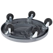 Trash Can Dolly Heavy-duty | 5 Caster | 460 Lb Capacity | 18 Gray