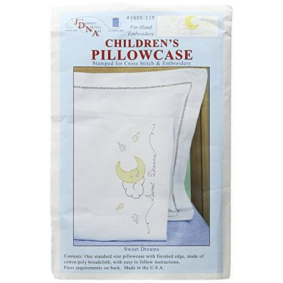 Jack Dempsey Children's Stamped Pillowcase W/Perle Edge-Sweet Dreams