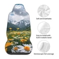 thumbnail image 5 of Vsdgher Mountain Daisy Meadow Automotive Seat Covers for Cars Trucks and SUVs – Car Seat Covers for Truck Seat Protectors Set of 2, 5 of 7