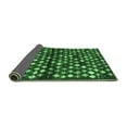 thumbnail image 2 of Ahgly Company Indoor Round Abstract Emerald Green Contemporary Area Rugs, 5' Round, 2 of 4