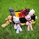 thumbnail image 1 of Bunny Keychain Rabbit Stuffed Animal Ornaments Pendant Doll Soft Cartoon Teddy Bear Plush Toys Wedding Party Birthday Gift heqiyong LED, 1 of 2