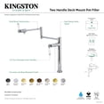 thumbnail image 7 of Kingston Brass KS4706PL Metropolitan Deck Mount Pot Filler Faucet, Polished Nickel, 7 of 7