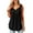 Black, variant on JYLFC Sleeveless T-Shirts for Women Henley V-Neck Summer Tank Top, Black XL