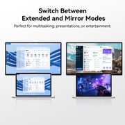 Blackview 24 inch Large Portable Monitor, 100Hz Gaming Monitor, 1200P IPS FHD Laptop Screen Extender, USB-C HDMI Travel Second Monitor for Laptop,MacBook,Desktop,PC,PS4/5, with Adjustable Stand&VESA