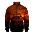 thumbnail image 2 of Chaqueta con cremallera y estampado 3D de leopardo de Animel más nueva para hombres y mujeres, ropa informal, chaquetas de manga larga, tops de verano y primavera, 2 of 5