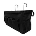 thumbnail image 3 of Bolsa organizadora de mesilla de noche para literas, con correas y ganchos. Fácil de usar. Negro, 3 of 9