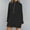 Black, variant on Womens Tunic Sweatshirt Trendy Side Slit Pullover Casual Raglan Long Sleeve Top Solid Half-Zip Collared Pockets Sweatshirts 2025 Fall Fashionable Clothes