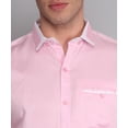 thumbnail image 2 of Fancy Fabulous TryBuy Premium Pink Solid Cotton Dress Shirt for Men, 2 of 8