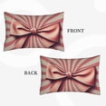 thumbnail image 3 of Haiem Pillowcase for Hair and Skin Queen - Retro Bow Printed Soft Pillowcase with Envelope Closure-20"x30", 3 of 8