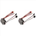 thumbnail image 1 of 2X RC Hobby 60A ESC Controlador de Velocidad del Motor Cepillado con 2A BEC Alto Voltaje 6-12V ESC para RC y Coche RC ESC,B, 1 of 5